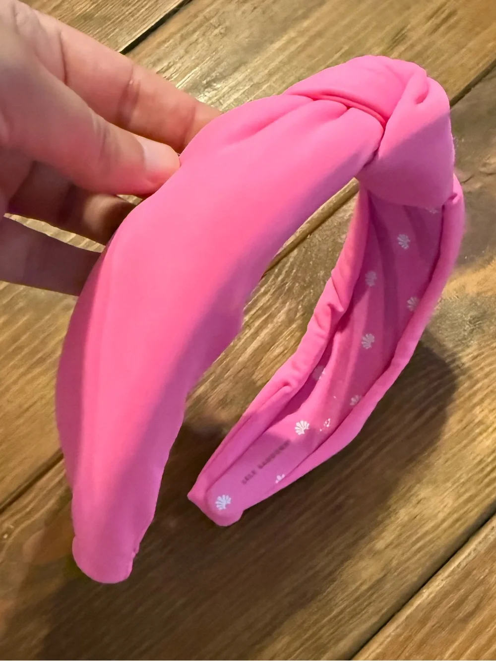 Lele Sadoughi Hot Pink Wide Headband